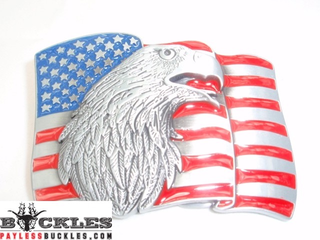 American USA Flag Belt Buckle