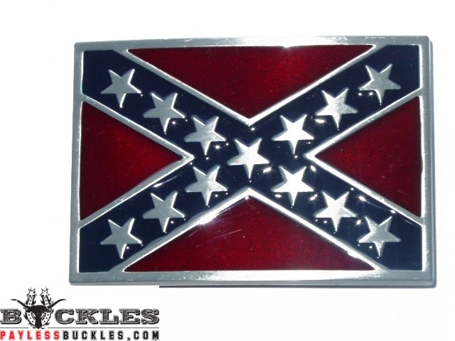 Confederate Flag Belt Buckle