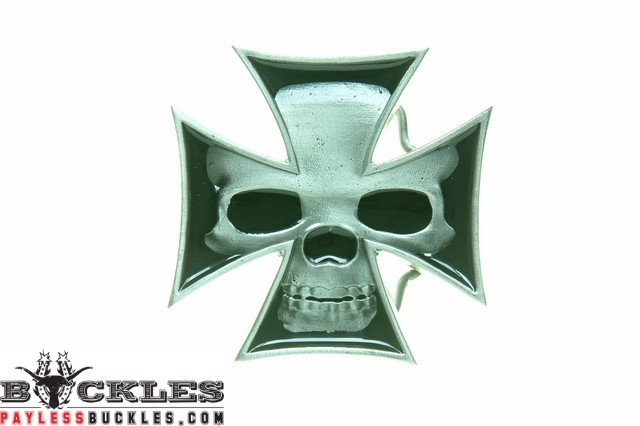 Skull and Cross Belt Buckle