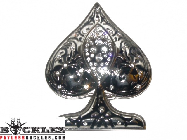 3D Spade Card Belt Buckle