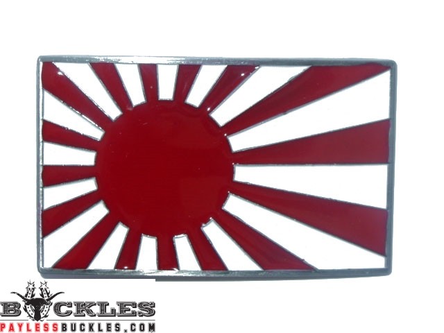 Japan Rising Sun Flag Belt Buckle