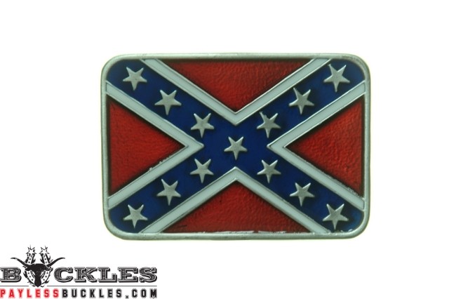 Confederate Flag Belt Buckle