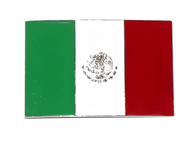 Mexico Flag Belt Buckle