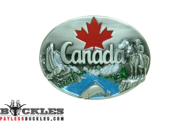 Canada Flag Belt Buckle