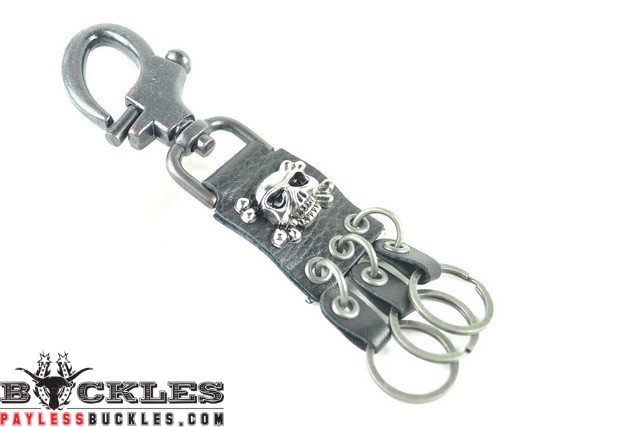 Biker Leather Keychain #05