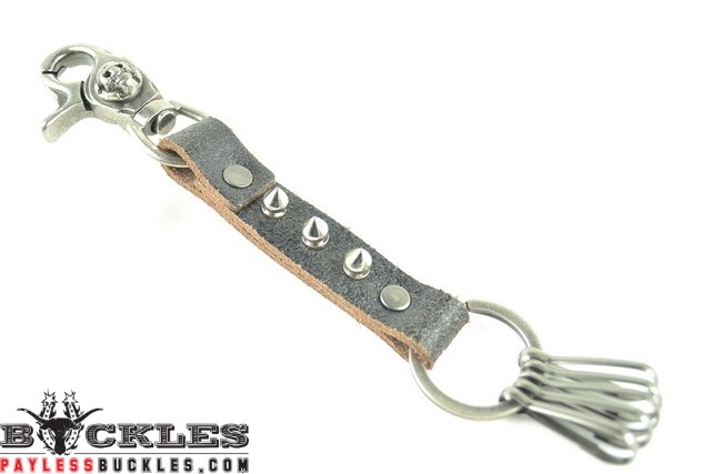 Biker Leather Keychain #06