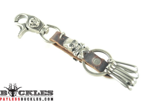 Biker Leather Keychain #10