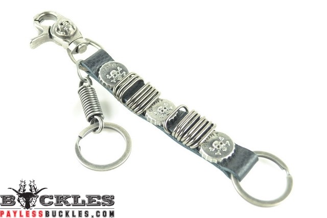 Biker Leather Keychain #11