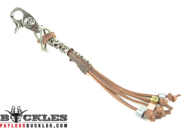 Biker Leather Keychain #12