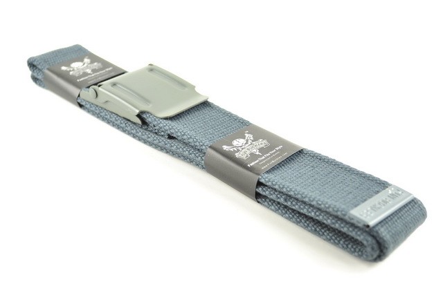 Military Canvas Web Belt Plain Gray