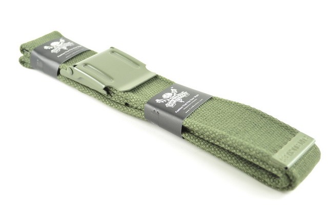 Military Web Canvas Belt Plain Green