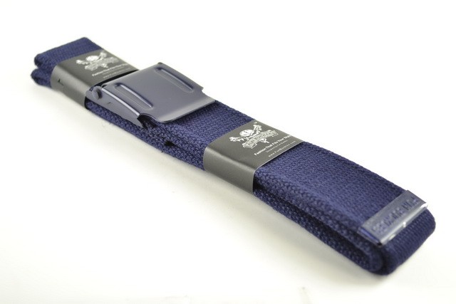 Canvas Military Web Belt Plain Blue
