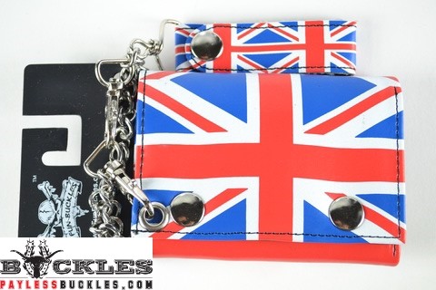 UK British Flag Chain Wallet