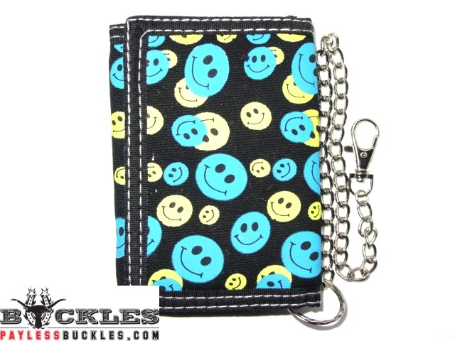 Smiley Face Chain wallet