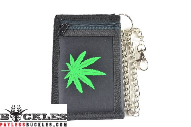 Marijuana Leaf Chain Wallet