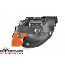 Snub Nose Gun Butane Lighter with LED Light Belt Buckle