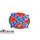 Rebel Confederate Flag Belt Buckle