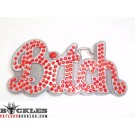 Rhinestone Bitch Belt Buckle