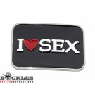 I Love Sex Sexy Belt Buckle