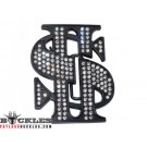 Rhinestone Dollar Belt Buckle