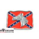 Confederate Belt Buckle with Horse