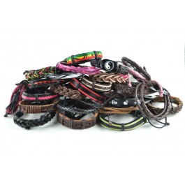 #5 Pack of 25 Leather Bracelets